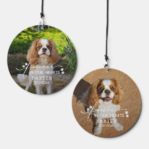 Paw Prints Forever In Our Hearts Pet Photo Wind Chime