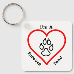 Paw Prints Forever Keychain