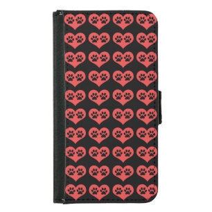 Paw Prints In My Heart by Shirley Taylor Samsung Galaxy S5 Wallet Case