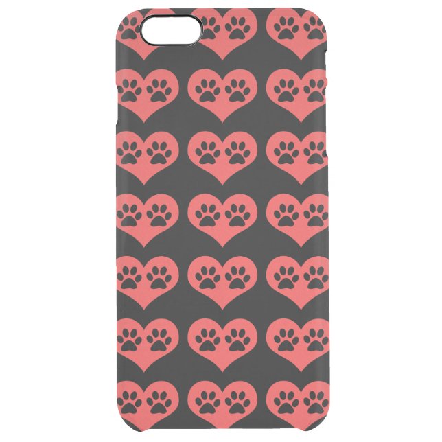 Paw Prints In My Heart by Shirley Taylor Uncommon iPhone Case (Back)