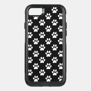 Paw prints in White OtterBox Commuter iPhone SE/8/7 Case