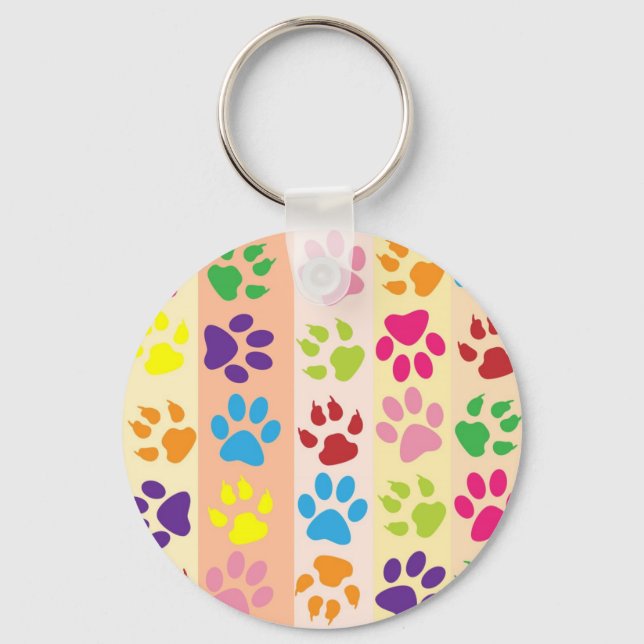 Paw Prints Keychain (Front)