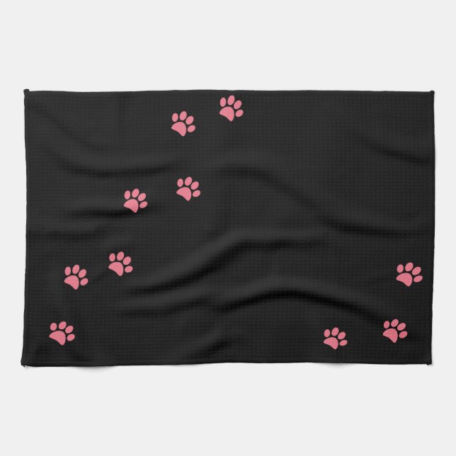 Paw Prints Kitchen Towel (Horizontal)