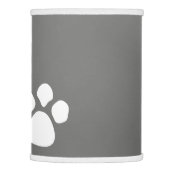 Paw Prints Lampshade - Gray Dog Paw Print (Right)