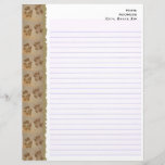 Paw Prints Lined Stationary Letterhead<br><div class="desc">Here's a fun stationary for your business,  or just because. This example is on recycled paper,  but there are other options for you to choose from. If you would rather not have the return address on the heading,  simply delete the text.</div>