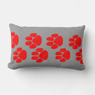 Paw Prints Lumbar Pillow