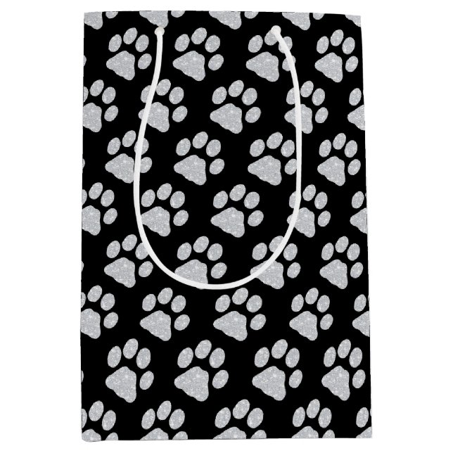 Paw Prints Medium Gift Bag (Front)