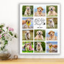 Paw Prints My Heart Pet Memorial 11 Photo Collage