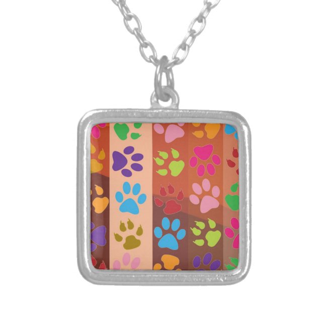 Paw Prints Necklace (Front)