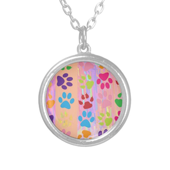 Paw Prints Necklace (Front)