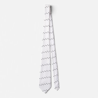 Paw Prints Necktie Monochromatic