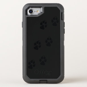 Paw prints of a dog OtterBox defender iPhone SE/8/7 case
