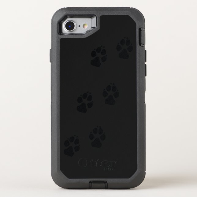 Paw prints of a dog otterbox iPhone case (Back)