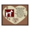 Paw Prints on My Heart - Brown Dog Memorial