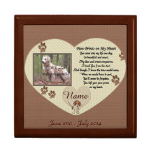 Paw Prints on My Heart - Dog Memorial