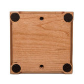 Paw Prints On My Heart Small Cherry Wood Pet Urn (Base)