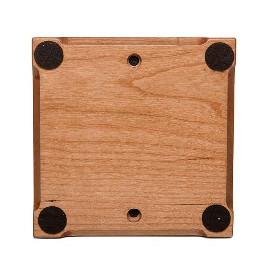 Paw Prints On My Heart Small Cherry Wood Pet Urn (Base)