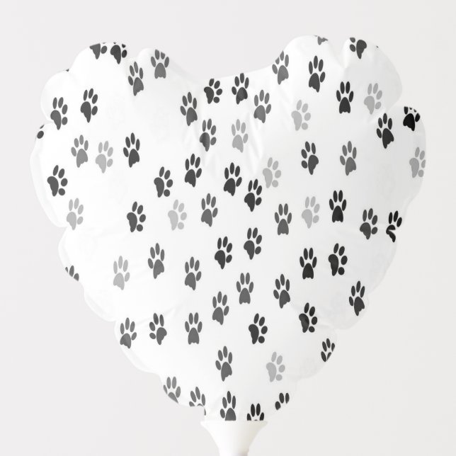 Paw Prints Party Balloons for Dog Lovers (Front)