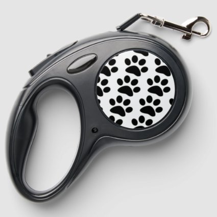 Paw Prints Patten  Retractable Leash