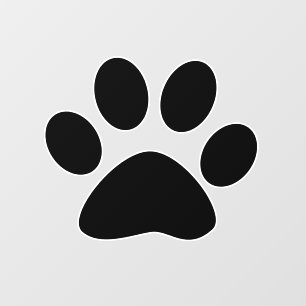 Paw Prints Pattern Custom Cute Black Stylish Wall Decal