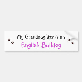 paw prints, paw prints, My Grandaughter is an, ... Bumper Sticker