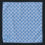 Paw Prints Personalized Dog Blue Bandana<br><div class="desc">A cute blue dog bandana with a paw print pattern . Personalize it with your dog's name .
© ArianeC Illustrations-All rights reserved</div>