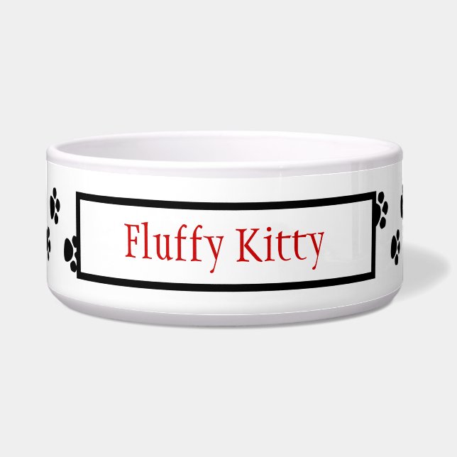 Paw Prints Pet Bowl (Front)