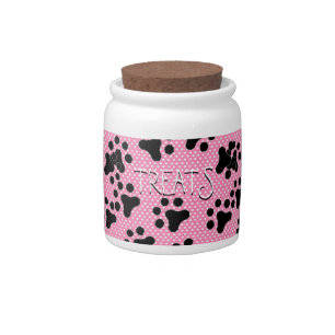 Paw Prints Pet Treats Jar
