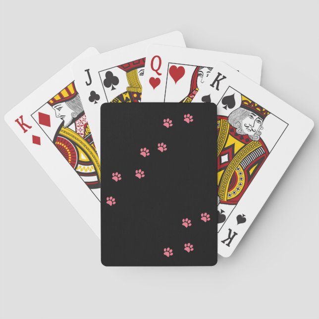 Paw Prints Poker Cards (Back)