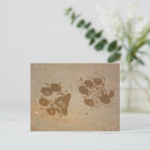 Paw Prints Postcards (Standing Front)