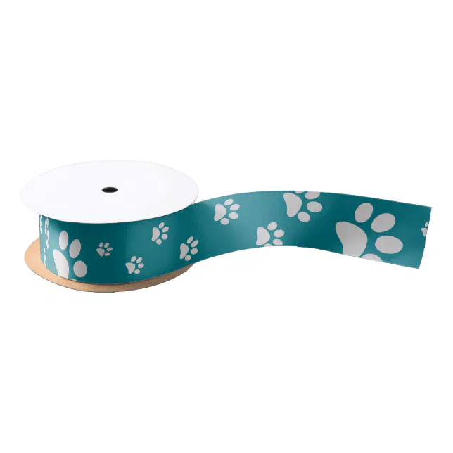 Paw Prints Ribbon | Zazzle