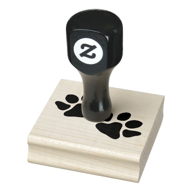 Paw Prints Rubber Stamp (Stamp)