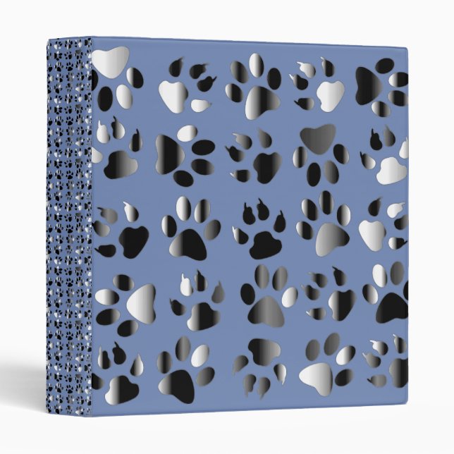 Paw Prints School binder (Front/Spine)
