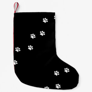 Paw Prints Small Christmas Stocking