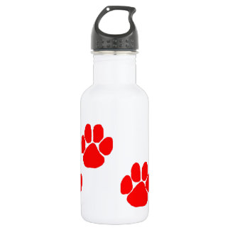 Paw Prints Stainless Steel Water Bottle