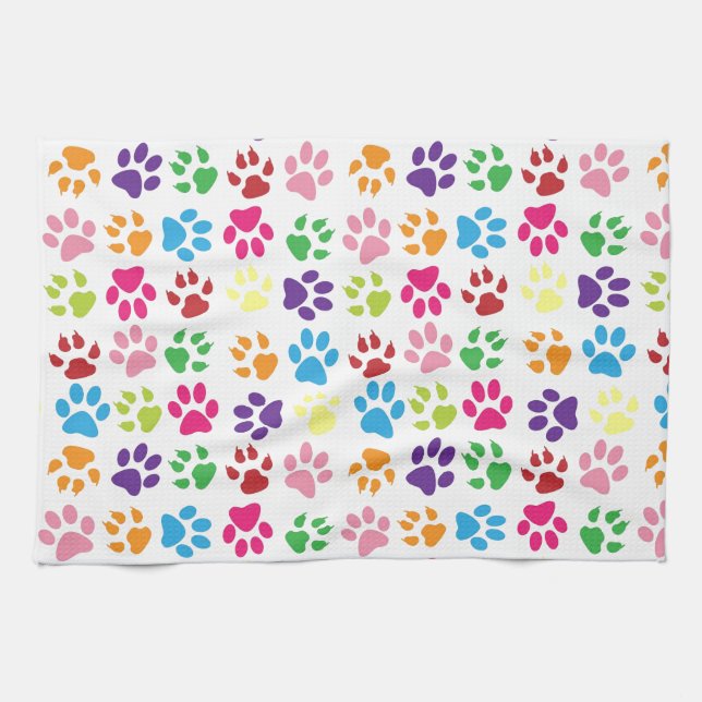 Paw Prints Towel (Horizontal)