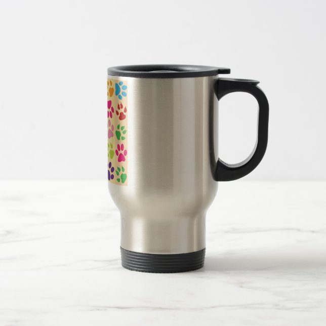 Paw Prints Travel Mug (Right)