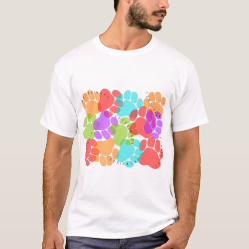 Paw Prints Veterinary T_Shirt