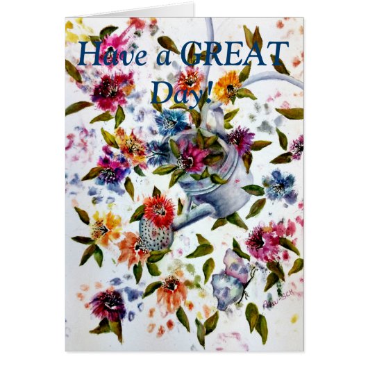 PAW PRINTS WATERING CAN CARDS (Front)