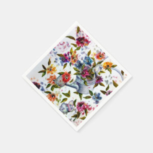 PAW PRINTS WATERING CAN PAPER NAPKINS