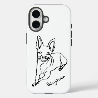 Paw-sitively Adorable Chihuahua: Edit Your Text! iPhone 16 Case