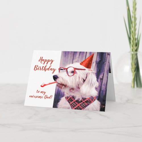 Paw_sitively Grrr_eat Birthday Dad  Dog Fun Card