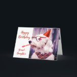 Paw-sitively Grrr-eat Birthday Granddaughter Card<br><div class="desc">Paw-sitively Grrr-eat Birthday Granddaughter Fun Dog Pun Humor card. Great for the person who loves animals,  puppies,  dogs and funny cards</div>