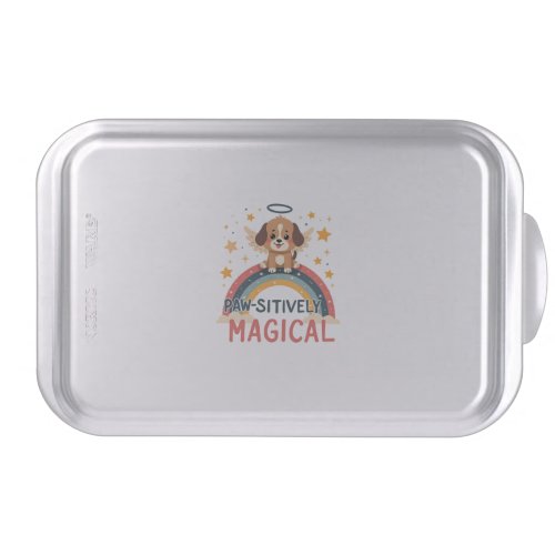 Paw-sitively Magical Puppy Vintage Rainbow Angel D Cake Pan