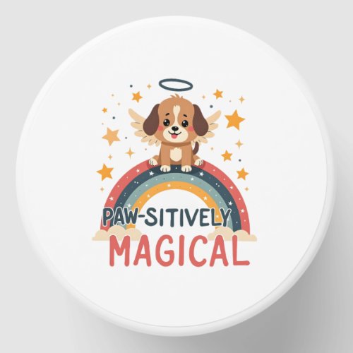 Paw-sitively Magical Puppy Vintage Rainbow Angel D Mini Candle Favors