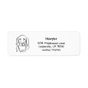Paw-sitively Serious Golden Retriever Label