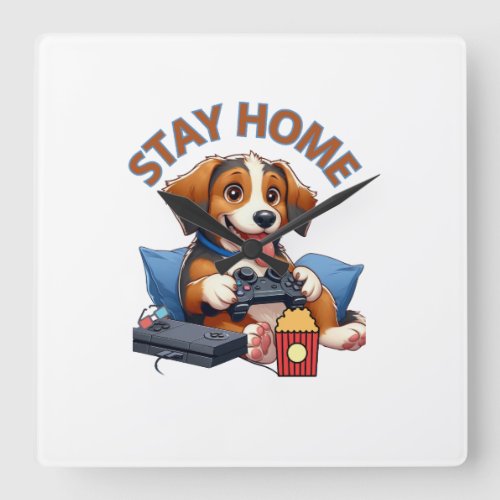 Paw_some Home Playtime Wall Clock Square Wall Clock