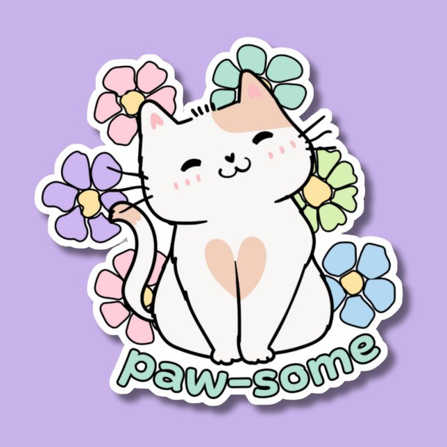 Paw-some Waterproof  Sticker (Creator Uploaded)
