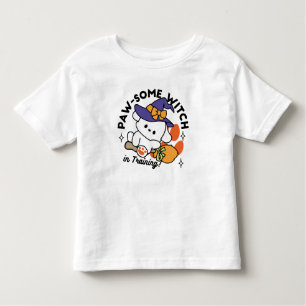 Paw-some Witch in Training – Cute Halloween Dog  Toddler T-shirt