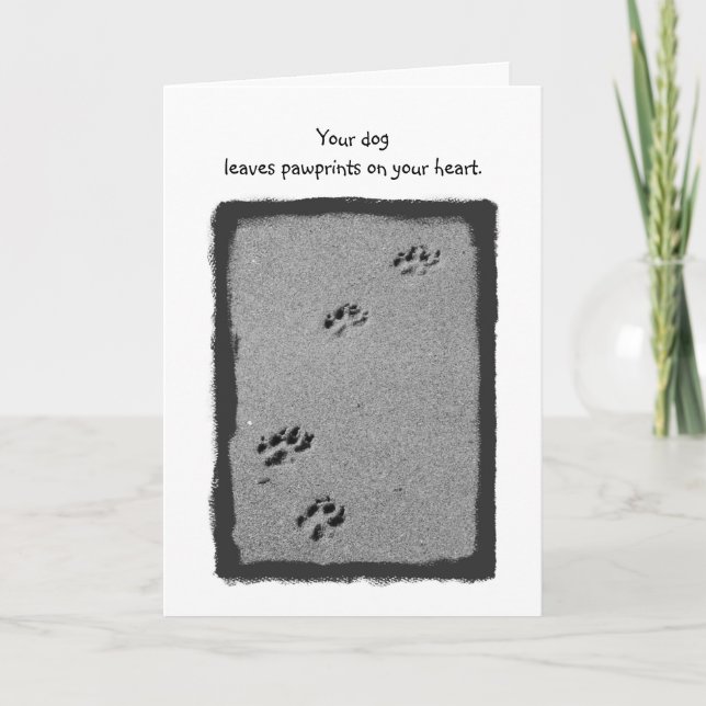 Paw Sympathy Card (Front)